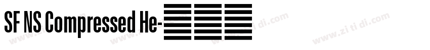 SF NS Compressed He字体转换 SF NS Compressed He字体转换